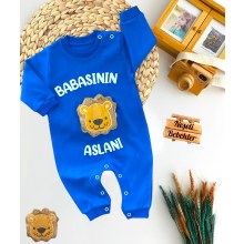 BabyMü Aslan Kabartmalı Babasının Aslanı Tulumlar