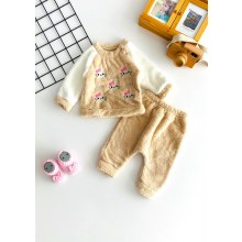Murat Baby Hello Kitty Nakışlı Desen Welsoft Takım Kahve