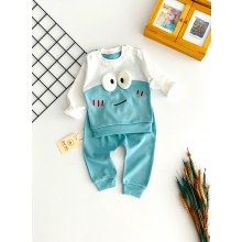 Durumini Baby Şaşkın Göz Kabartma Desen Penye Takım